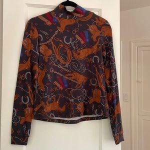 Year of the Horse! 🐎 Brand new Anthro equestrian turtleneck with horses